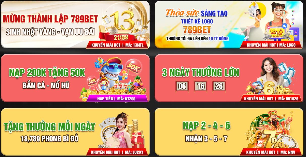 Tổng hợp khuyến mãi 88clb và 789bet